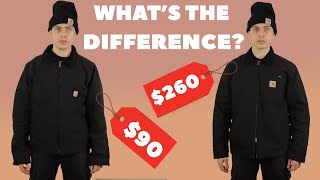 Can You Spot The Difference Between These Two Jackets  Carhartt Detroit Jacket Review [upl. by Bernelle]