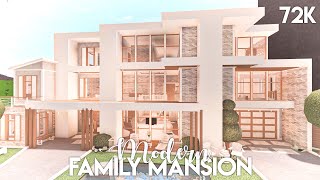 Modern Family Mansion  Bloxburg Build [upl. by Nevlin331]