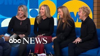 4 longlost sisters reconnect live on GMA [upl. by Yve957]