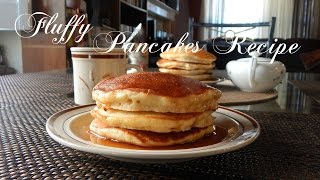 Fluffy Pancakes Recipe  The Sweetest Journey [upl. by Richey]