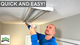 How to Change Long Light Bulbs  T12 Fluorescent Light Bulbs [upl. by Newman]