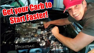 How to get your Carbureted Engine to start faster [upl. by Aiel]