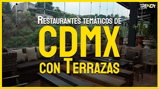 RESTAURANTES con las MEJORES VISTAS de la CDMX 😍🌙 [upl. by Aibara]