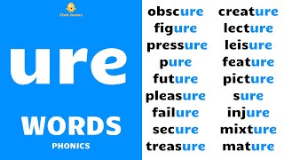 English Phonics  ure words [upl. by Oyr]