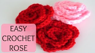 How to Crochet a Rose [upl. by Ajtak304]