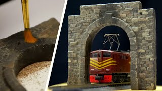 How To Make Your Own Plaster Tunnel Portals HO scale [upl. by Sudnac717]