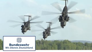 Hubschrauber der Bundeswehr über dem Balaton Fire Blade 2017 [upl. by Leehar]