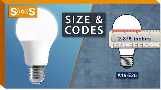 Standard Light Bulb  Size amp Codes  Spec Sense [upl. by Bijan]