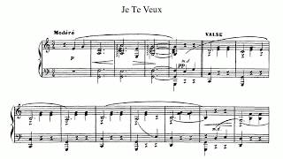 Erik Satie 1897 Je Te Veux piano solo [upl. by Angus]