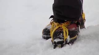 Winter skills 24 walking in crampons [upl. by Feola]