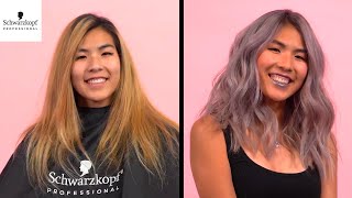 Bleach and Tone Hair With BLONDME amp IGORA Vibrance  Hair Color Transformation  Schwarzkopf USA [upl. by Nuahs]