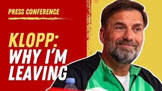 Jurgen Klopp Leaving Liverpool FC  Press Conference Live [upl. by Atneciv144]