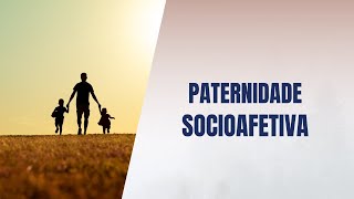 Paternidade socioafetiva [upl. by Schoenfelder]