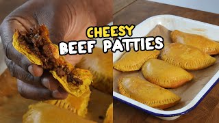 Jamaican Beef Patties  Cheesy Beef  SUPER EASY RECIPE [upl. by Harper]