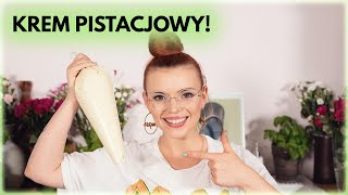 Przepis na KREM PISTACJOWY 🍰 Idealny do tortu  Sugarlady [upl. by Leyla]