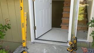 Jeld Wen Front Door Installation  Really crappy products and craftsmanship PART 1 [upl. by Pasahow582]