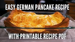 Our Favorite Easy German Pancake Recipe [upl. by Ttihw407]