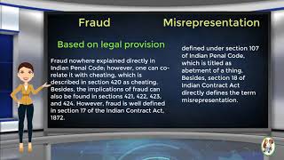 What is Difference Between Fraud amp Misrepresentation [upl. by Old]