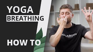 How to do Yoga Breathing alternate nostril [upl. by Cate]