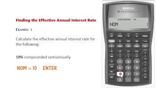 BA II Plus  Nominal amp Effective Rate Conversions [upl. by Elihu]