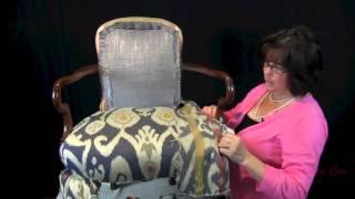 How To Upholster A Wooden Arm Chair  For The Upholstery Beginner [upl. by Perrin]