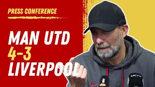 Man United 43 Liverpool AET  Jurgen Klopp PostMatch Press Conference FA Cup [upl. by Akitnahs]