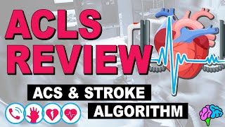 ACS amp Stroke Algorithms  ACLS Review [upl. by Joan147]