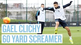 CLICHY WONDERGOAL IN MANCHESTER CITY TRAINING [upl. by Nottirb]