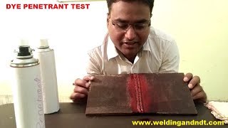 Hindi Dye Penetrant Test DPT LPI LPT PT Theory amp Practical [upl. by Ihsoyim]