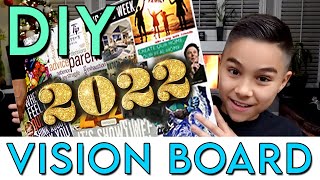 How To Make A Vision Board  2021 SIMPLE [upl. by Ryter]