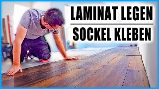 LAMINAT VERLEGEN amp SOCKELLEISTEN ANBRINGEN  Home Build Solution [upl. by Cahan]