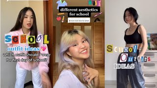 Back to school outfits inspo ✨  Tiktok Compilation [upl. by Imoyn]