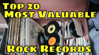 Top 20 Most Valuable Vintage Rock Records [upl. by Churchill]