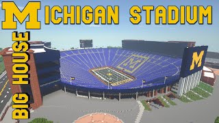 Michigan Stadium  The Big House  Minecraft MEGABUILD  42 Pineapples  FULL TOUR  DOWNLOAD [upl. by Claretta]