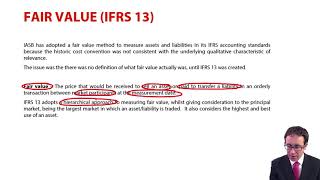 Fair value IFRS 13  ACCA Financial Reporting FR [upl. by Alessig754]