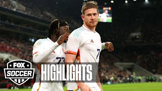 Germany vs Belgium Highlights  FOX Soccer [upl. by Ladnar]