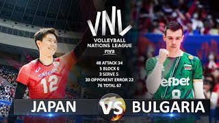 Japan vs Bulgaria  Mens VNL 2023 [upl. by Inessa]