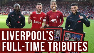 Liverpools tributes for Keita Milner Firmino amp OxladeChamberlain [upl. by Allsopp202]