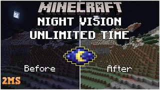 How To Get Night Vision For Unlimited Time  Minecraft [upl. by Yrennalf]