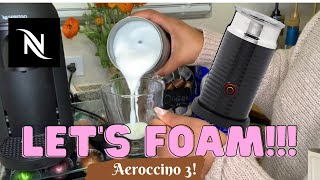 How To Foam Milk With Aeroccino 3 Make Coffee With Foam Tips amp Tricks  Easy Foamed Latte Recipe [upl. by Tait]