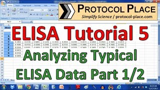 ELISA Tutorial 5 Preparing ELISA Data in Excel for Analysis with GraphPad Prism [upl. by Harol]