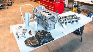 How To Rebuild A Car Engine 4B11T [upl. by Keemahs81]