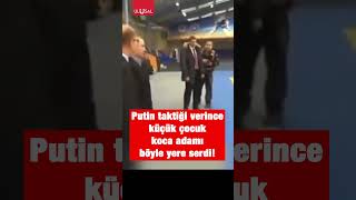 Putin taktiği verdi küçük çocuk koca adamı yere serdi shorts putin keşfet spor [upl. by Imailiv539]