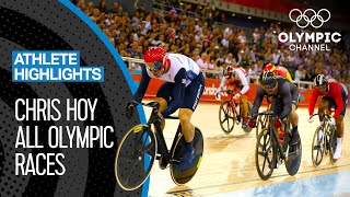 Chris Hoys 🇬🇧 Seven Olympic medal races  Athlete Highlights [upl. by Tome]