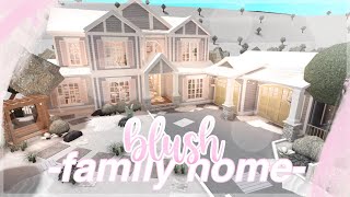 BLOXBURG  Blush Family Home  House Build [upl. by Huai]