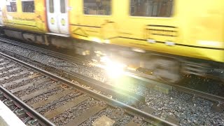 Merseyrail 507 009 making arcs at Birkdale station [upl. by Philender385]