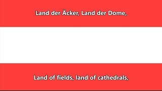 Austrian National Anthem DEEN lyrics  Österreichische Bundeshymne [upl. by Odnanref]