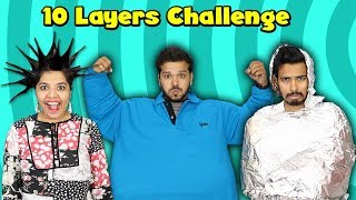 10 Layers Challenge  Funniest Challenge Hungry Birds [upl. by Olinde414]