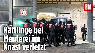 Gefängnismeuterei Polizei stürmt Knast in Thüringen  JVA Untermaßfeld [upl. by Amada]