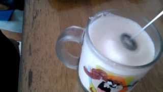 Aerolatte Review Frothing Cold Milk In Under 1 Minute [upl. by Nahtnoj]